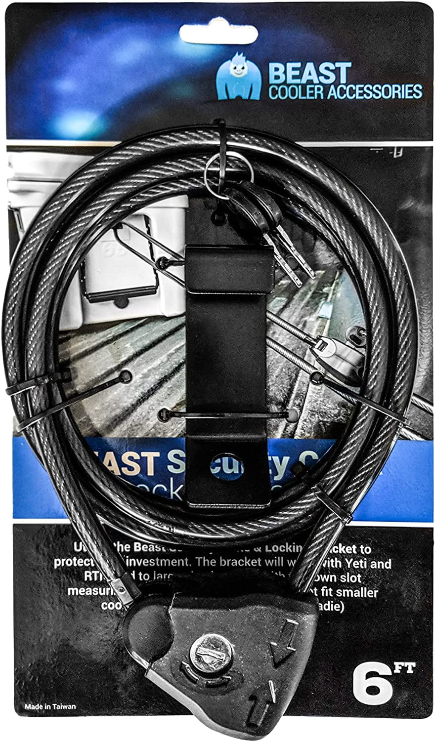 Cooler Cable Lock and Bracket In One! Compatible With Yeti & RTIC