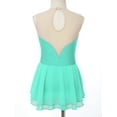 thumbnail image 4 of iiniim Figure Skating Dress for Girls Sleeveless Hollow Back Rhinestone Ice Skating Ballet Leotard Dance Light Green 8, 4 of 7