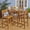 Teak, variant on Jaxson Outdoor Rustic 5 Piece Acacia Wood Bar Set, Teak
