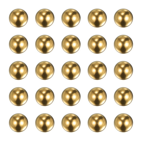 Uxcell 1/2-inch Precision Solid Brass Bearing Balls for Bearings Valves Decoration 12 Pack