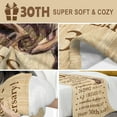 thumbnail image 6 of 30th Anniversary Wedding Gifts for Couples, 30th Anniversary Decorations, 30 Anniversary Blanket Gifts for Husband Wife Her Him, Best Romantic 30 Years of Marriage Anniversary Throw Blanket, 6 of 7