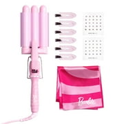 Mermade Hair, Barbie Wavy Kit, Mini Hair Crimping Iron 1", 50 Hair Gems, 6 No Crease Clips, Barbie Head Scarf
