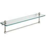 22" Glass Vanity Shelf with Integrated Towel Bar (Build to Order)