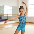 thumbnail image 2 of Weebloom Girls Gymnastics Leotard Athletic Romper Jumpsuit Long Sleeve Workout Bodysuit Stretchy Soft Playwear For Toddler Kids Wear 3-4 Years, 2 of 5
