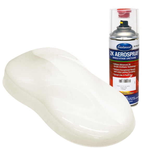 Eastwood 2k Aerospray Wimbledon White Single Stage Urethane Automotive Spray Paint