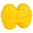 thumbnail image 1 of 2 uds Mini portahuevos 2 rejillas contenedor de almacenamiento de huevos Picnic Camping portahuevos con mango fijo amarillo, mini portahuevos, suministros de camping, 1 of 2