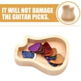 thumbnail image 3 of Estuche de madera para púas de guitarra Caja para púas de guitarra con forma de guitarra Estuche para guardar púas de guitarra, 3 of 8