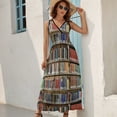 thumbnail image 5 of Library Bookshelf Sleeveless Dress Summer Women Clothes Dress for Pregnant Women Dresses, 5 of 9