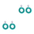 thumbnail image 1 of Qarigey Pendientes de gota hechos a mano para mujer, aretes tejidos exquisitos y elegantes Type8 NO8, 1 of 6