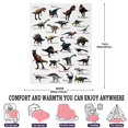 thumbnail image 2 of Dinosaur Blanket for Boys 60x80 Inch - Jurassic Dino Kids Blanket - Dinosaur Room Decor for Boys, Jurrassic Dinosaur Fans Gifts Soft Flannel Sofa Bed Throw Blanket Toy, 2 of 5