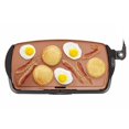 thumbnail image 1 of BELLA Electric Ceramic Titanium Griddle, Make 10 Eggs At Once, Healthy-Eco Non-stick Coating, Hassle-Free Clean Up, Large Submersible Cooking Surface, 10.5" x 20", Copper/Black, 1 of 4