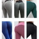 thumbnail image 4 of Pantalones de yoga ajustados de cintura alta con diseño de panal de abeja y jacquard para mujer, 4 of 5