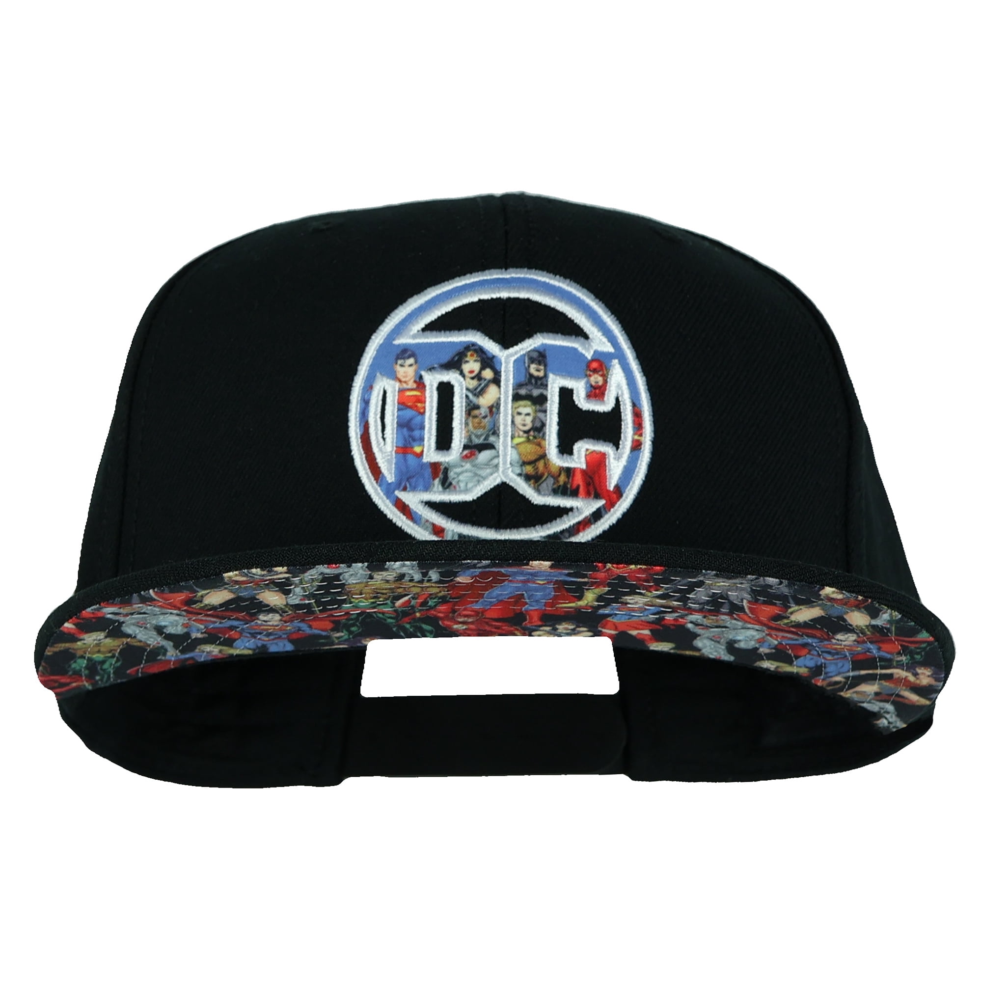 DC Comics Hat Men's Superman Wonder Woman Batman The Flash Embroidered Snapback OSFM