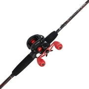 Abu Garcia Black Max Baitcast Fishing Combo, 66 Medium Rod, Right/Left Handed Reel