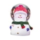 thumbnail image 2 of Adorno de bola de cristal de resina que cambia de color con luz navideña de globo de nieve con muñeco de nieve de cabeza grande, 2 of 8