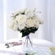 thumbnail image 3 of Ramo de flores artificiales de rosas de seda blanca, decoración del hogar for bodas, arreglo de flores de peonía falsa, 3 of 7