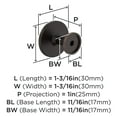 thumbnail image 4 of Amerock Loop 1-3/16 inch (30mm) Diameter Oil-Rubbed Bronze Cabinet Knob - 25 Pack, 4 of 4