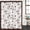 Mocha Brown White, variant on Polyester Fabric Farmhouse Coffee Cup Shower Curtain, Vintage Coffee Beans Love Heart Waterproof Bathtub Curtain Bathroom Decor Set with Hooks 48 x 72 Inches