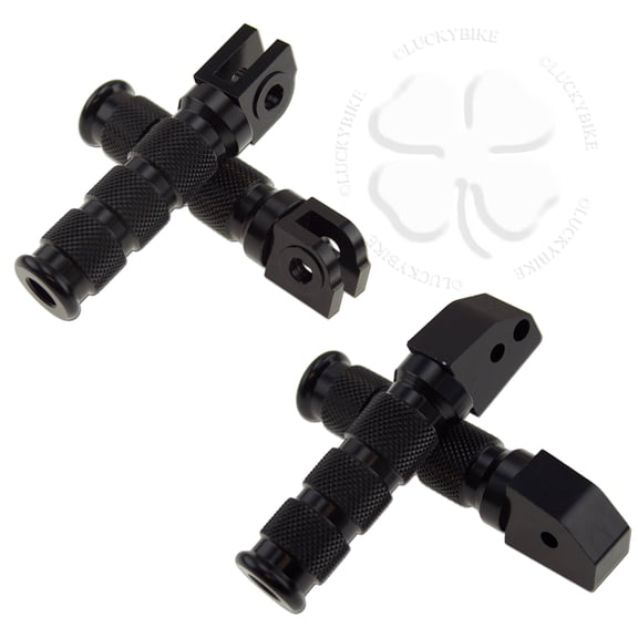 Front Rear Sport Foot Peg Set Black For Honda CBR 04-19 Kit Rider Passenger