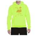 thumbnail image 2 of Stand Out From The Crowd Be Different Inspirational Inspirational/Christian Unisex Graphic Hoodie Sweatshirt, Safety Green, Medium, 2 of 3