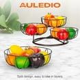 thumbnail image 4 of Auledio 4-Tier Countertop Fruit Basket Bowl Vegetables Storage Holder, 4 of 7