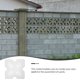 thumbnail image 4 of Cemento Molde Pavimento Piedra Moldeo Piedra de escalonamiento Molde de concreto reutilizable para patio Jardín Césped Pavimento 30x30x6 cm, 4 of 6