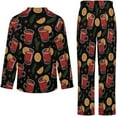 thumbnail image 5 of Top-kevin Pajama Sets for Womens Koalas Kangaroos Hedgehogs Hat Loose Button Down Long Sleeve Shirts And Pants Set, 5 of 6