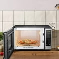 thumbnail image 2 of BLACK+DECKER EM720CB7 Digital Microwave Oven with Turntable Push-Button Door, Child Safety Lock, 700W, Stainless Steel, 0.7 Cu.ft, 2 of 7