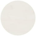 thumbnail image 1 of vidaXL Table Blanche Ø50x2.5 cm Bois Massif Pin, 1 of 4