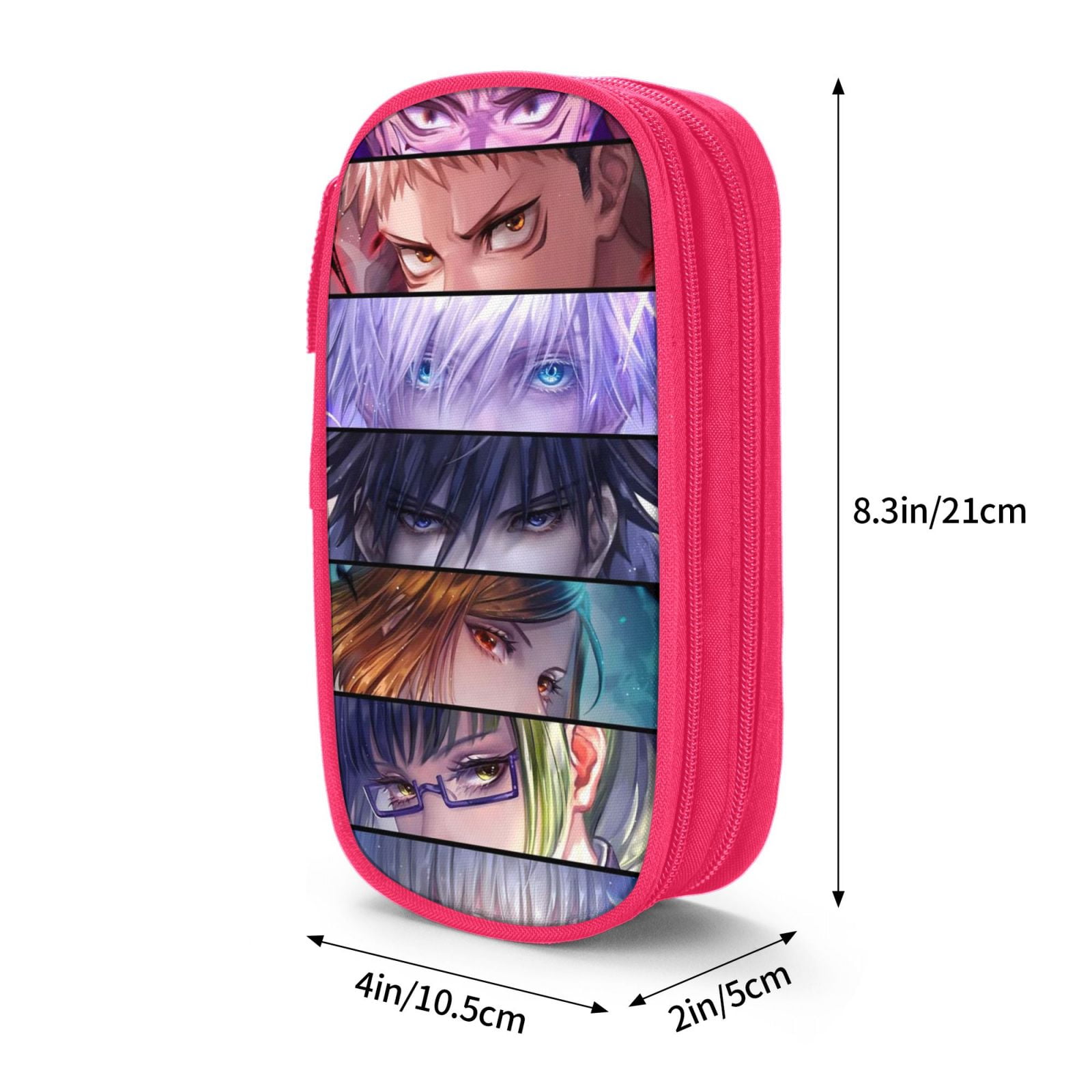 Jujutsu Kaisen Large Pencil Case, Durable Pencil Pouch with Big