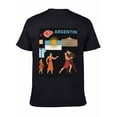 thumbnail image 6 of T-shirt Argentina Cult  Soft Cotton Adult Heat-Transfer Graphic T-Shirt - 180g Breathable Fabric, Unisex Summer Casual Wear with Durable Heat-Printed Design, 6 of 10