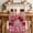 Pink Red Tan, variant on Valentine's Day Table Runner - 70 Inch Long Red Roses Gnomes Loves Romantic Plaid Cotton and Linen Blended Dress Scarves Farmhouse Table Runner for Kitchen Dining, Coffee Table, 13" x 70"