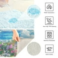 thumbnail image 3 of Yayeee Bath Rug for Bathroom Floor Non Slip Rectangle Fluffy Soft Absorbent Mat, 16"x24", Crystal Ocean, 3 of 7