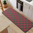 thumbnail image 5 of Red and Green Checkerboard Checkered Pattern Kitchen Rug Mat,Kitchen Runner Rugs Non Skid Washable,Decorative Kitchen Floor Mats for Kitchen,Sink,Laundry,17"x47.2", 5 of 7