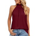 thumbnail image 6 of YUEVORA Halter Tops for Women, Tie Back Sleeveless Tank Tops for Women, Summer Casual Loose Fit Flowy Shirts for Daily Wear Vacation Commute, 6 of 8