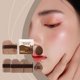 thumbnail image 3 of Borla de polvo de galleta de chocolate que no come polvo Q Cojín de aire elástico Flocado Mini corrector de pulgar Borla de polvo de malvavisco para dedo, 3 of 6