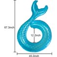 thumbnail image 3 of Xmasmate Flotador inflable para piscina, anillo de natación, cola de sirena, círculo de natación para adultos, piscina gigante al aire última intervensión, playa, flotadores de agua para fiestas de verano Sincero Electrónica, 3 of 5
