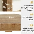 thumbnail image 4 of Fnova Farmhouse Console Table for Entryway, 47.2" Long Narrow Wood Entryway Table, Easy Assembly, Light Brown, 4 of 14