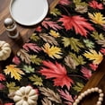 thumbnail image 2 of Maple Leaf Table Runner, Autumn Thanksgiving Kitchen Dining Table Decoration for Home Party Decor 13x120 Inches, 2 of 9