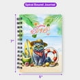 thumbnail image 5 of British Shorthair Hello Summer with Sunglasses and Surfboard Tropical Vibes Spiral Bound Journal Cat Lover Kitten Owner Gifts 5x7in Spiral Notebook - 00007, 5 of 5