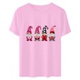 thumbnail image 7 of VKOYWKM Women's Valentine's Shirts Heart Print Tees Short Sleeve Casual Crew Neck Holiday T Shirts Classic Romantic Valentine Cute Clothes, 7 of 7