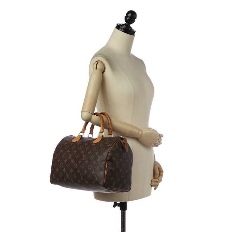 Pre-Owned Authenticated Louis Vuitton Monogram Speedy 30 Canvas Brown  Boston Bag Top HandleBag Women (Good)
