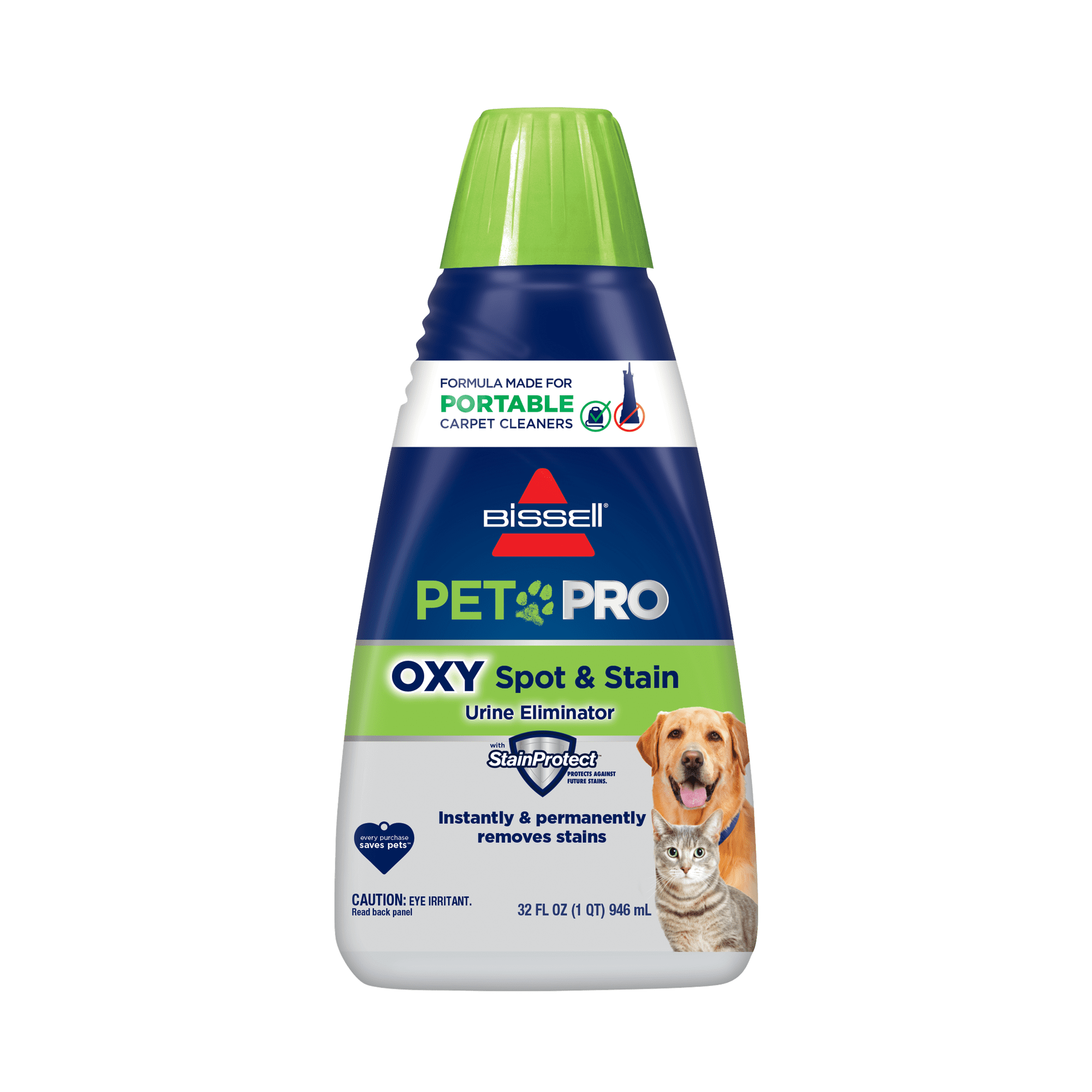 Bissell PET PRO OXY Spot & Stain Formula for Portable Carpet Cleaners 2034