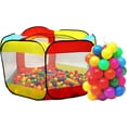 thumbnail image 6 of Kiddey Ball Pit Play Tent for Kids - 50 Balls Included - 6-Sided Ball Pit for Kids Toddlers and Baby - Fill with Plastic Balls or Use As an Indoor / Outdoor Children Playhouse Tent, with Carry Case, 6 of 8