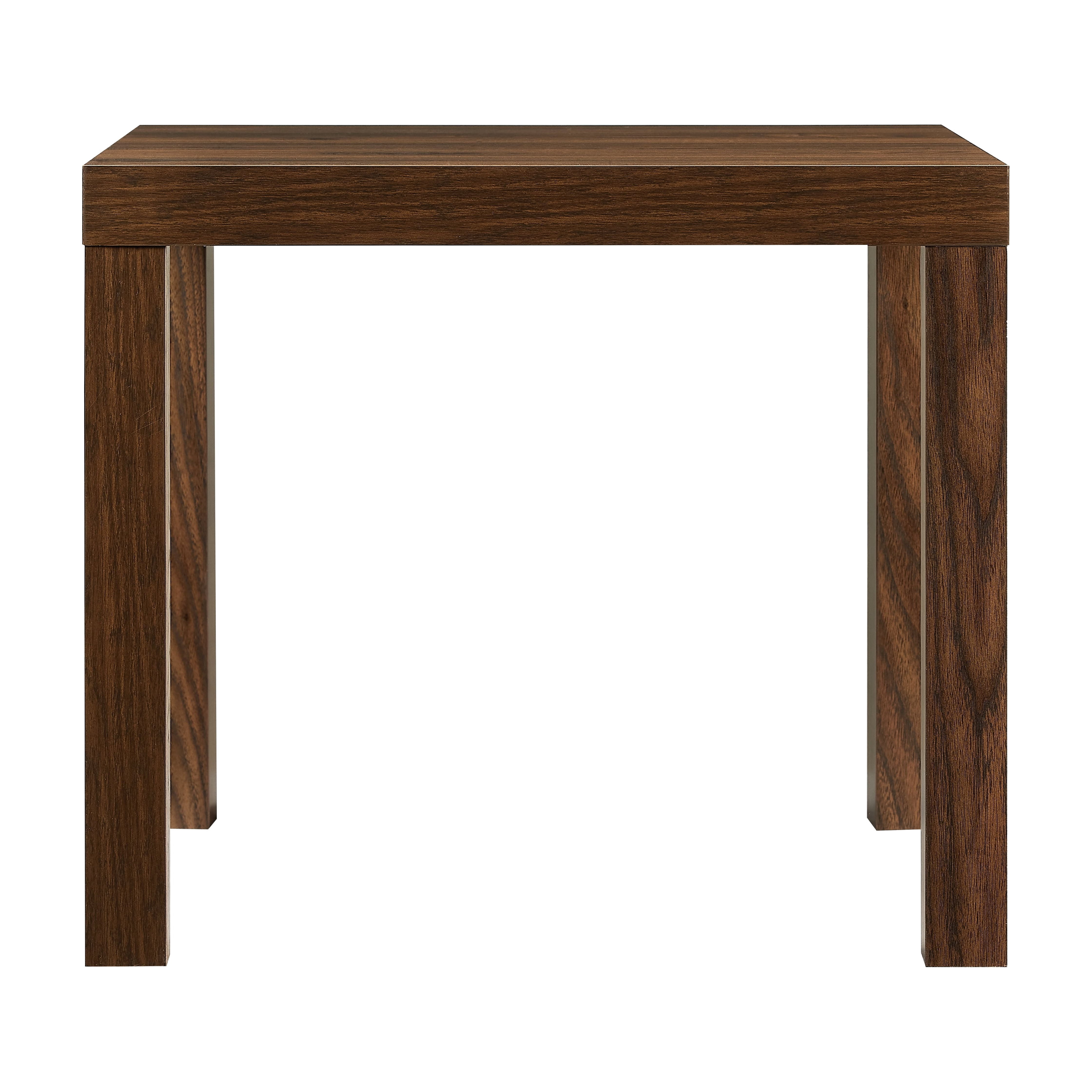 Mainstays Parson End Table, Walnut Finish