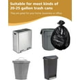 thumbnail image 5 of 23 Gallon Trash Bags with Zip Ties, 20-25 Gallon Trash Bags (50 Count Bulk) Large Black Trash Bags 20 Gallon Trash Bags, Extra Large Garbage Bags for Commercial, Household, Lawn (30"x35") Black, 5 of 5
