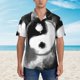 thumbnail image 2 of Fotbe Yin And Yang Camisa Hawaiana para Hombre Unisex – Camisa Casual de Verano con Botones de Manga Corta de Algodón y Lino,XX-Large, 2 of 7