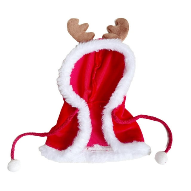 Capa de muñeca navideña de 15 cm, ropa de peluche de , ropa creativa de moda, disfraces de dibujos animados, suministros de bricolaje, accesorios,