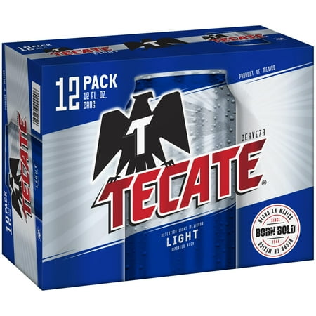 Grocery Cerveza Tecate Light Mexican Beer 12 Pack Oz Cans