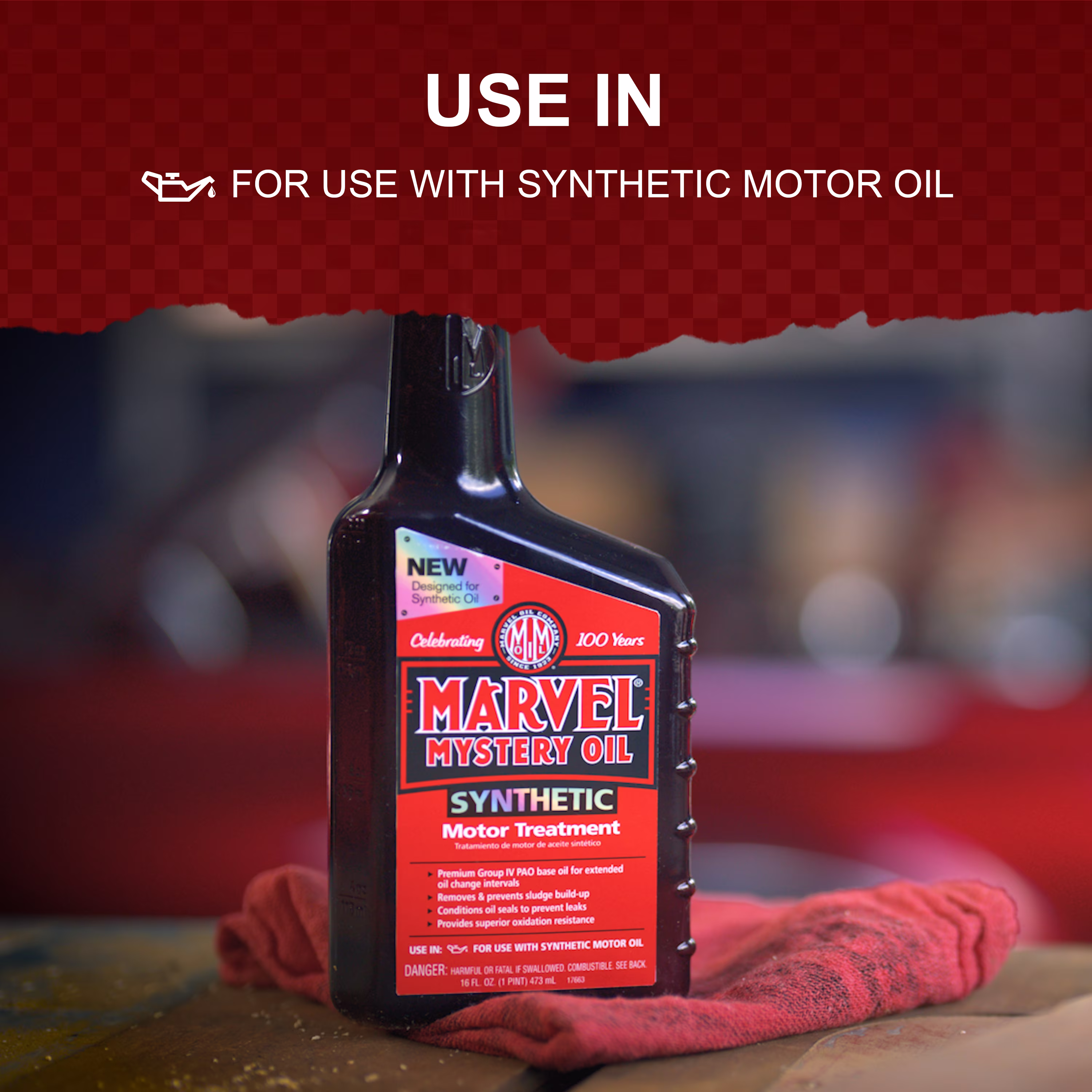 Marvel Mystery Oil Full Synthetic Motor Treatment, 16  FL oz
